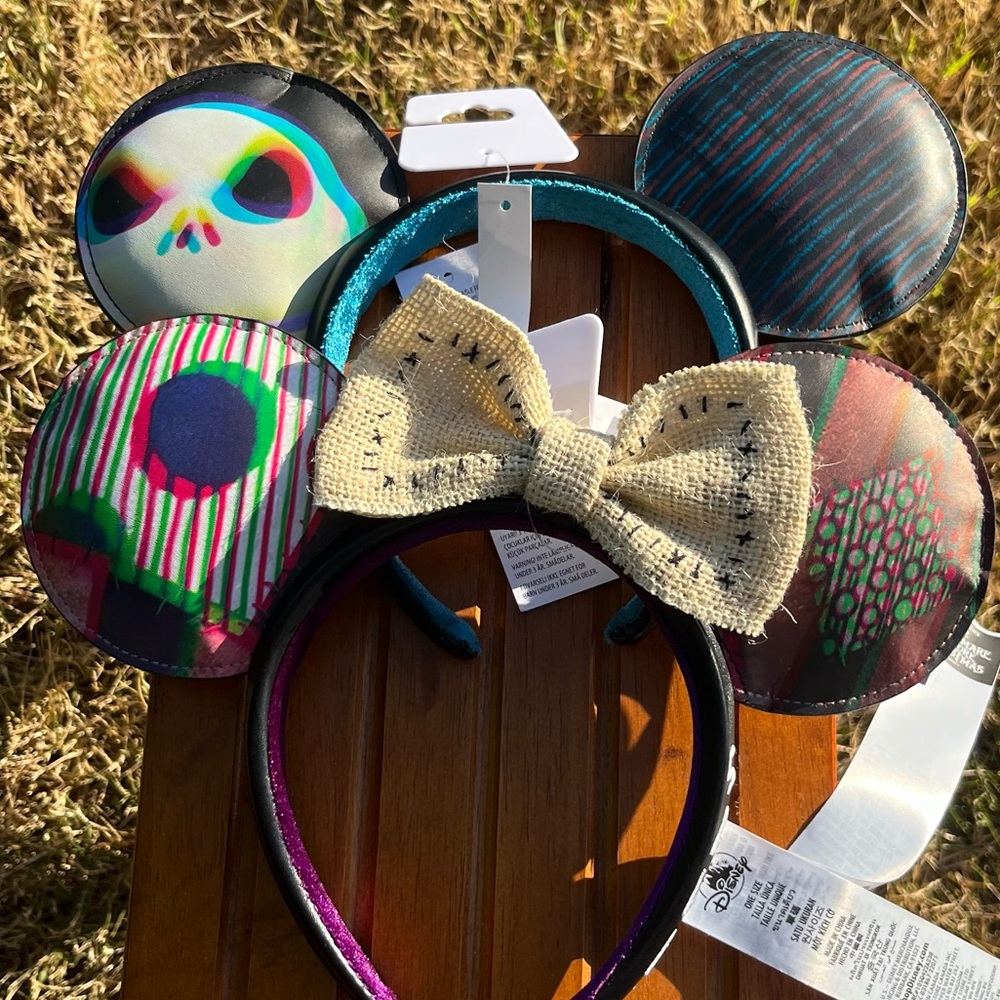 Nightmare Before Christmas Jack Skellington and Sally Disney Parks Ears Headband